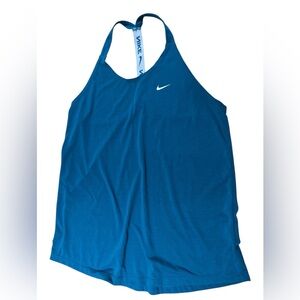 Nike Teal polyester women running tank. Dri-FIT Athletic Top